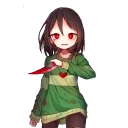 Sticker from Chara by: @Undertale_Stickers