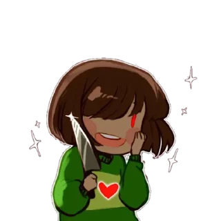 🔪 emoji Chara Telegram sticker 11 of 27