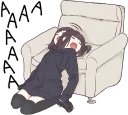 😞 emoji Sina hits the desk Telegram sticker 15 of 57