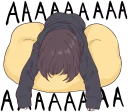 😞 emoji Sina hits the desk Telegram sticker 16 of 57