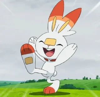 😄 emoji Scorbunny💖💖💖 Telegram sticker 6 of 32