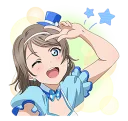 ✌ emoji Aqours (Love Live! Sunshine!!) LINE 2 Telegram sticker 24 of 40