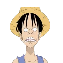 😡 emoji Luffy Sticker(TokyoFX) Telegram sticker 13 of 63