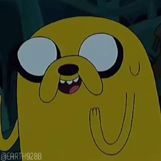 😏 emoji Jake The Dog Core @KFLMCR Telegram sticker 19 of 44