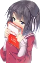 📕 emoji Anime girls holding leftist books Telegram sticker 10 of 21