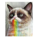🌈 emoji Grumpy cat😻🖕🏿 by@Queenmalik Telegram sticker 10 of 36