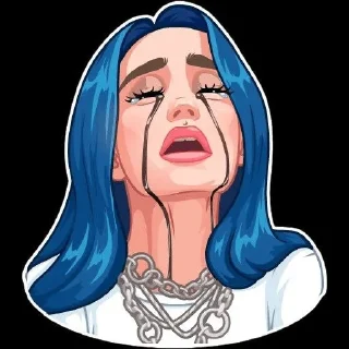 😭 emoji Awesome @English_World_Chatting Telegram sticker 17 of 120