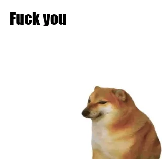 🖕 emoji Talking Dogge Telegram sticker 8 of 22