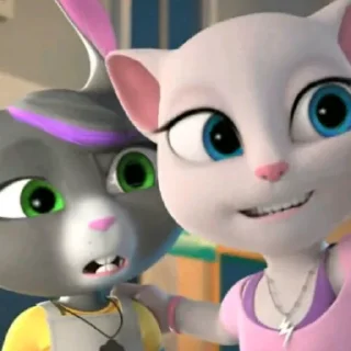 👭 emoji Talking Tom and friends Telegram sticker 10 of 61