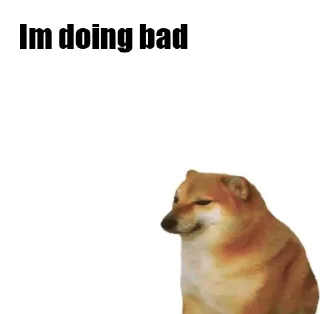 👎 emoji Talking Dogge Telegram sticker 12 of 22