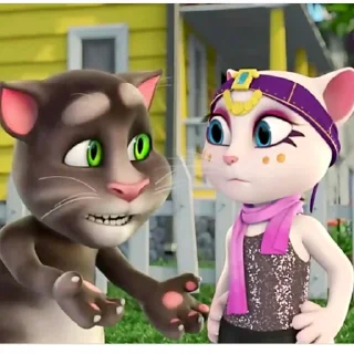 🙁 emoji Talking Tom and friends Telegram sticker 20 of 61