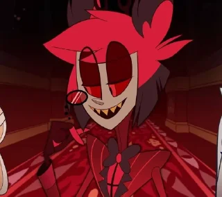 🍾 emoji Alastor The Radio Demon by: @Darkdemons 🍾🧣 Telegram sticker 14 of 69