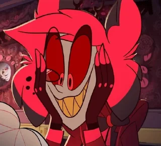 🍾 emoji Alastor The Radio Demon by: @Darkdemons 🍾🧣 Telegram sticker 17 of 69