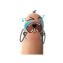 😢 emoji aida finger Telegram sticker 7 of 25