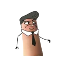 😠 emoji aida finger Telegram sticker 5 of 25