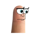 😳 emoji aida finger Telegram sticker 24 of 25