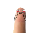 😁 emoji aida finger Telegram sticker 19 of 25