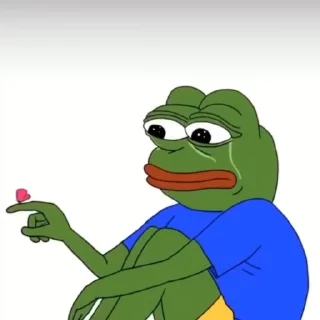 Sticker from Pepe the Frog @stickerowo @goats_meme