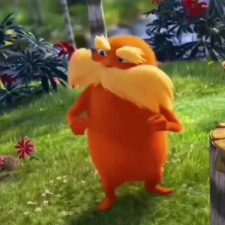 ⛱ emoji Lorax ៸ @sukoshidal . Telegram sticker 23 of 25