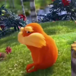 ⛱ emoji Lorax ៸ @sukoshidal . Telegram sticker 24 of 25
