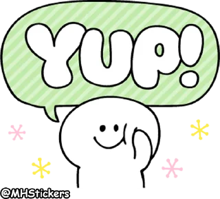 😆 emoji @MHStickers Spoiled Rabbit Smile Person Kind Words Telegram sticker 9 of 41
