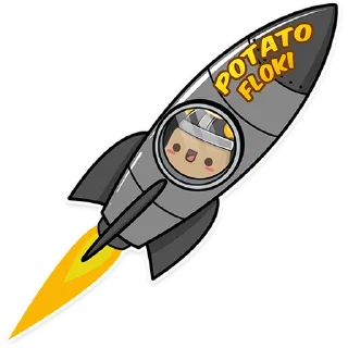 🚀 emoji Potato Floki Telegram sticker 15 of 19
