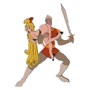 🔪 emoji @STIKERFORALL DRAGON'S LAIR DIRK Telegram sticker 17 of 20