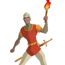 🔦 emoji @STIKERFORALL DRAGON'S LAIR DIRK Telegram sticker 7 of 20