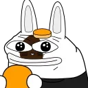 😊 emoji Bunny PePe | @QStickers Telegram sticker 13 of 16