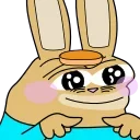 ☺️ emoji Bunny PePe | @QStickers Telegram sticker 5 of 16
