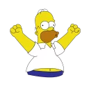 😇 emoji The Simpsons @amishbni Telegram sticker 24 of 94