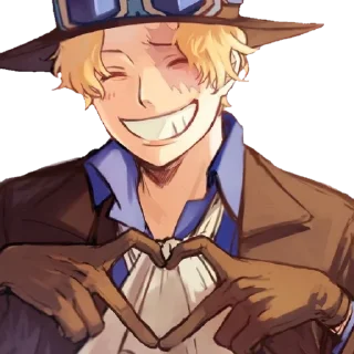 ❤️ emoji 💛Sabo💛 Telegram sticker 8 of 29