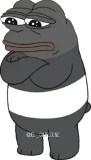 🐸 emoji Bare Pepe's @EL_CARLEONE @MEHDI_HANNIBAL Telegram sticker 8 of 117