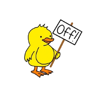 🦆 emoji 🦆📴 Telegram sticker 21 of 21