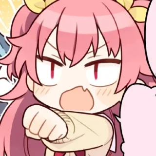 😡 emoji 🍓! airi momoi !🍓 Telegram sticker 6 of 27
