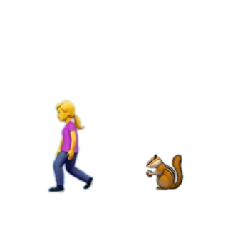 🚶‍♀ emoji من و جوجه تیغیم Telegram sticker 6 of 78