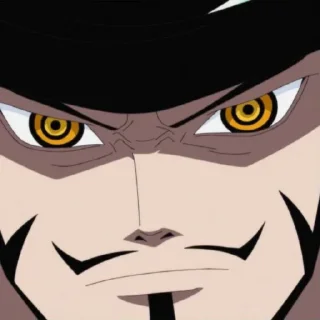 😠 emoji Dracule Mihawk @StickersofAnime Telegram sticker 5 of 35