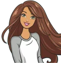 😍 emoji @Beautifulstickers👭barbie and her friends👭 Telegram sticker 10 of 64