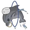 😠 emoji CALL Dolphin Telegram sticker 18 of 46