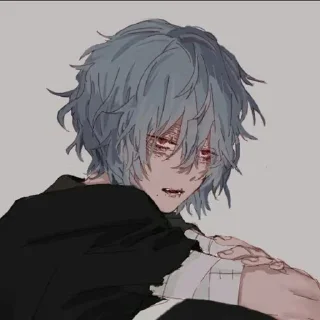 😒 emoji ⚡️ Shigaraki tomura ⚡️⚡️ @flame_stickers ⚡️ Telegram sticker 15 of 77