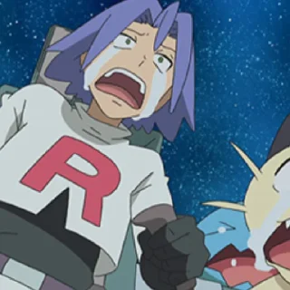 😭 emoji Team rocket trios 2.0 Telegram sticker 17 of 58