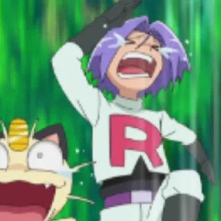 😨 emoji Team rocket trios 2.0 Telegram sticker 22 of 58