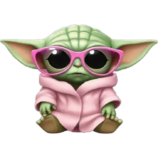 😎 emoji Baby Yoda Telegram sticker 20 of 27