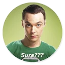😳 emoji The Big Bang Theory - By Theodor Telegram sticker 9 of 77