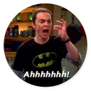 😱 emoji The Big Bang Theory - By Theodor Telegram sticker 21 of 77