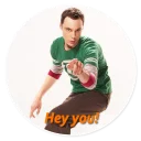 👇 emoji The Big Bang Theory - By Theodor Telegram sticker 4 of 77