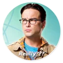 😳 emoji The Big Bang Theory - By Theodor Telegram sticker 24 of 77