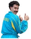 👍 emoji Borat, General Aladeen, Brüno etc. Telegram sticker 3 of 20