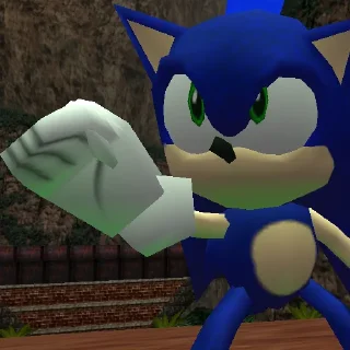 ✋ emoji Sonic Adventure & 2 Stickers Telegram sticker 7 of 15