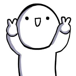 ✌ emoji white face @farsisticker Telegram sticker 7 of 21